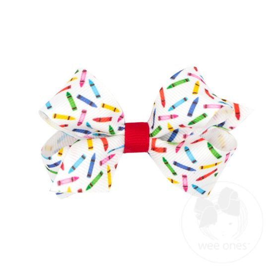 Printed School Print Mini Clip