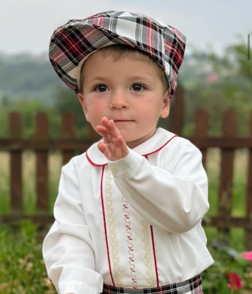 Boy's Plaid Jeff Cap