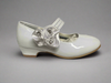 Rosette Patent White Heel