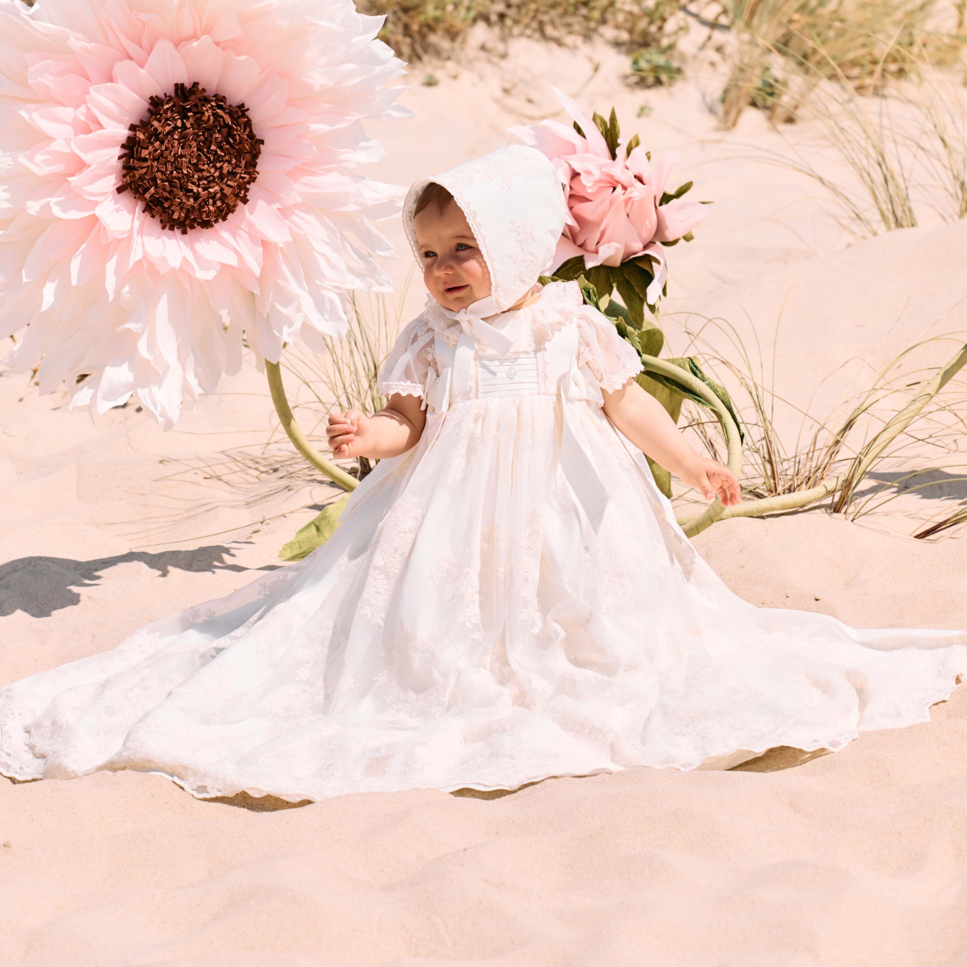 European Vintage Gown and Bonnet