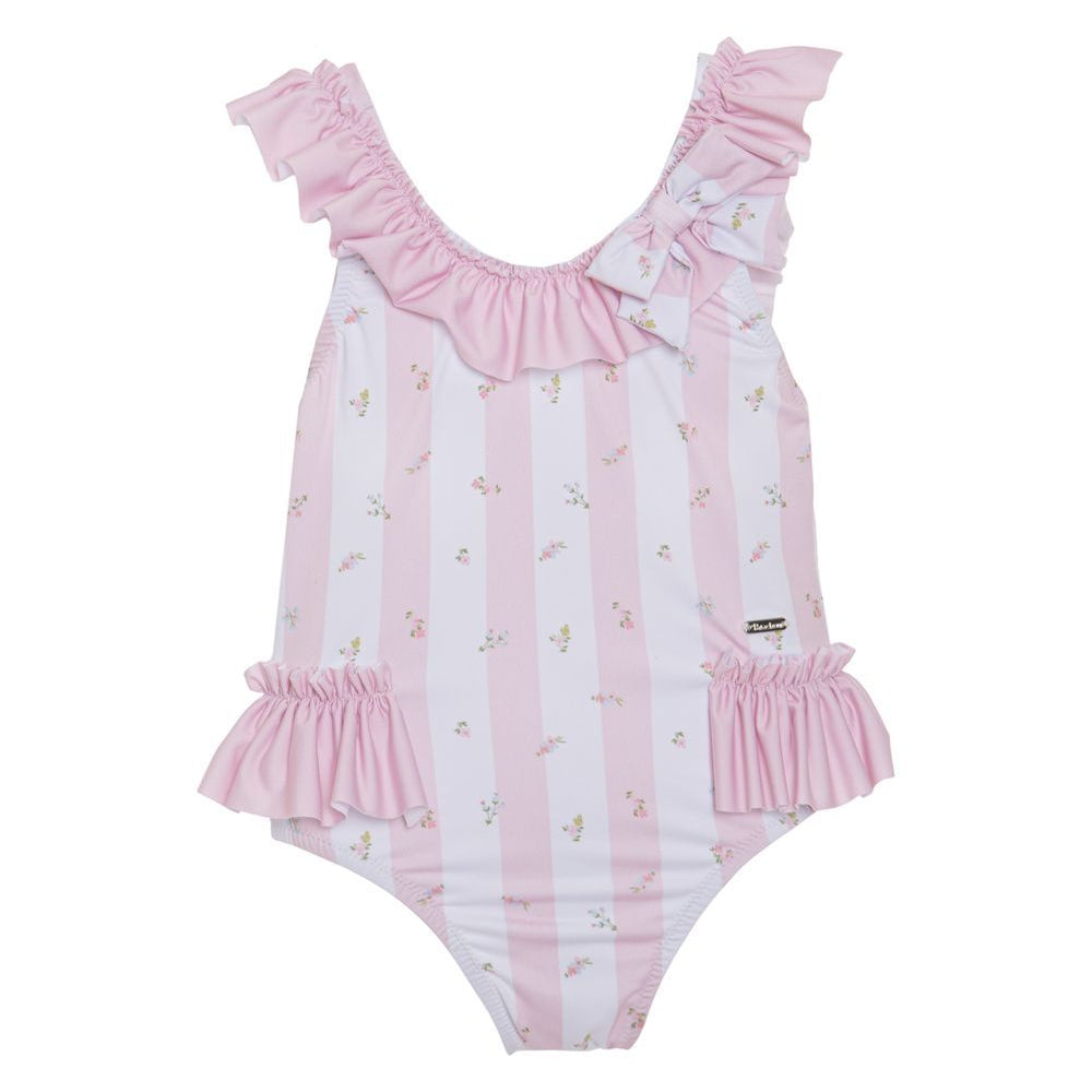 Floral Stripe Swimsuit