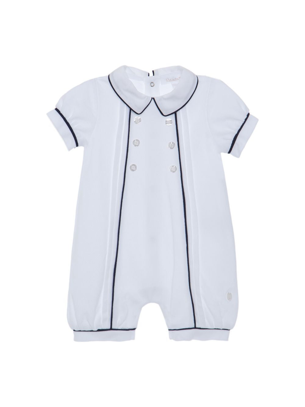 Infant Boy White Romper