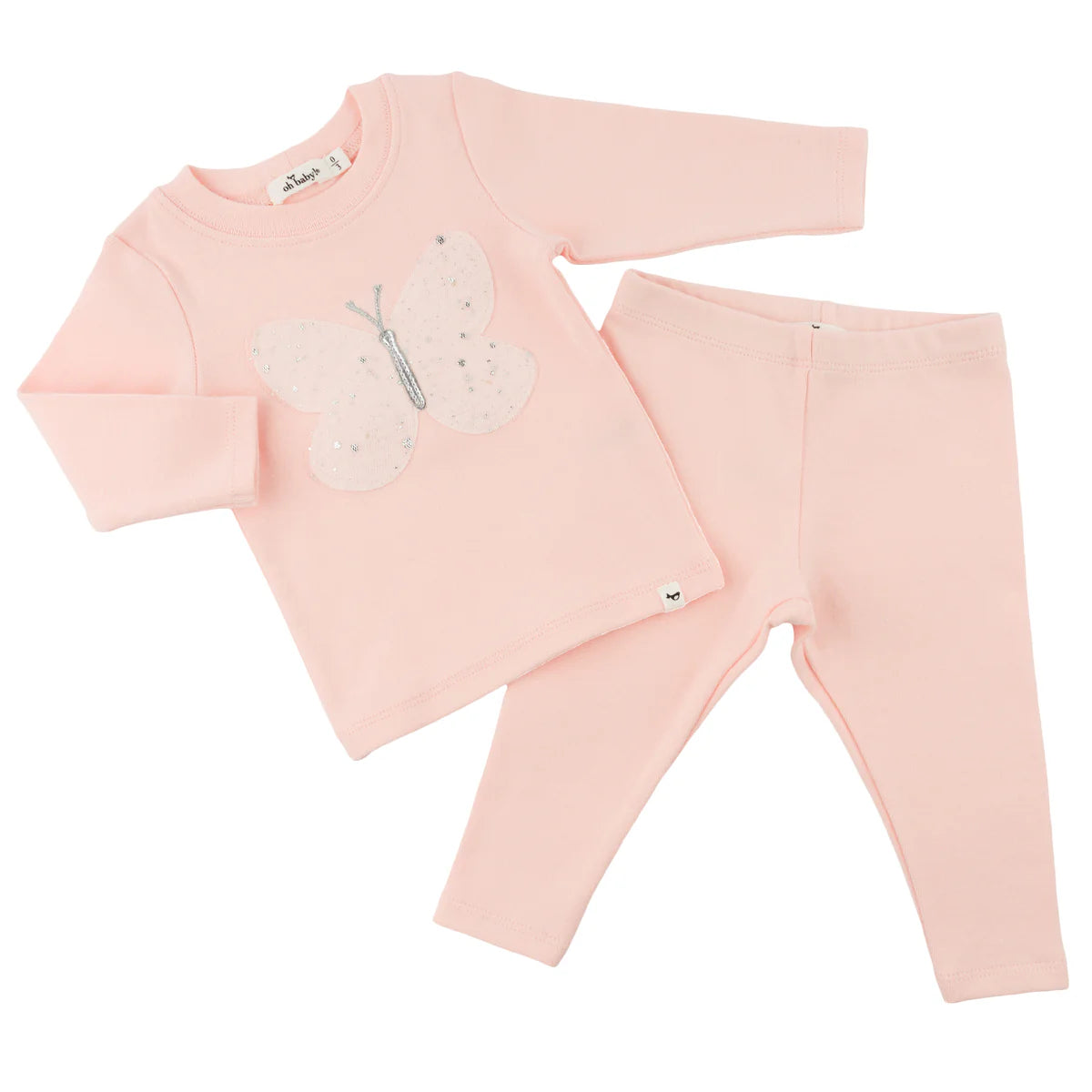 Butterfly Cream/Pink Set