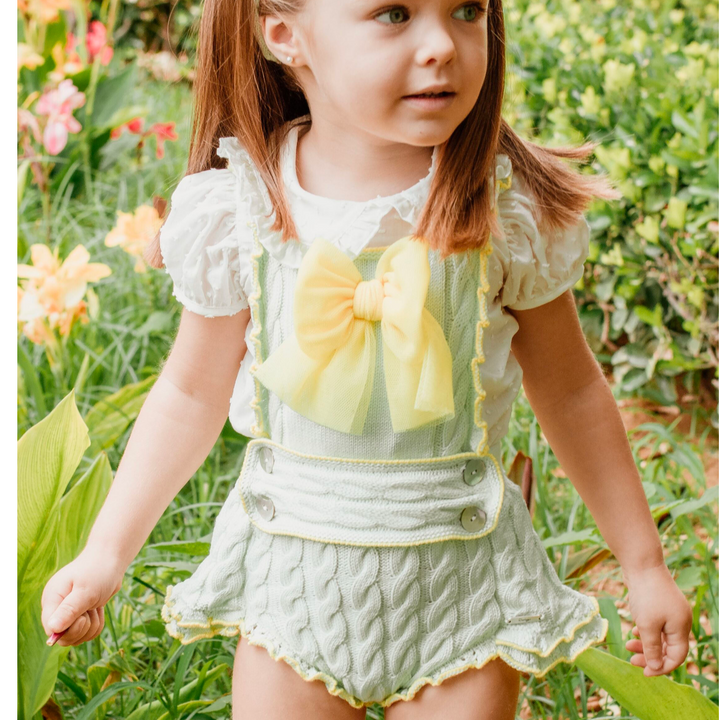 Mint Green Romper and Blouse