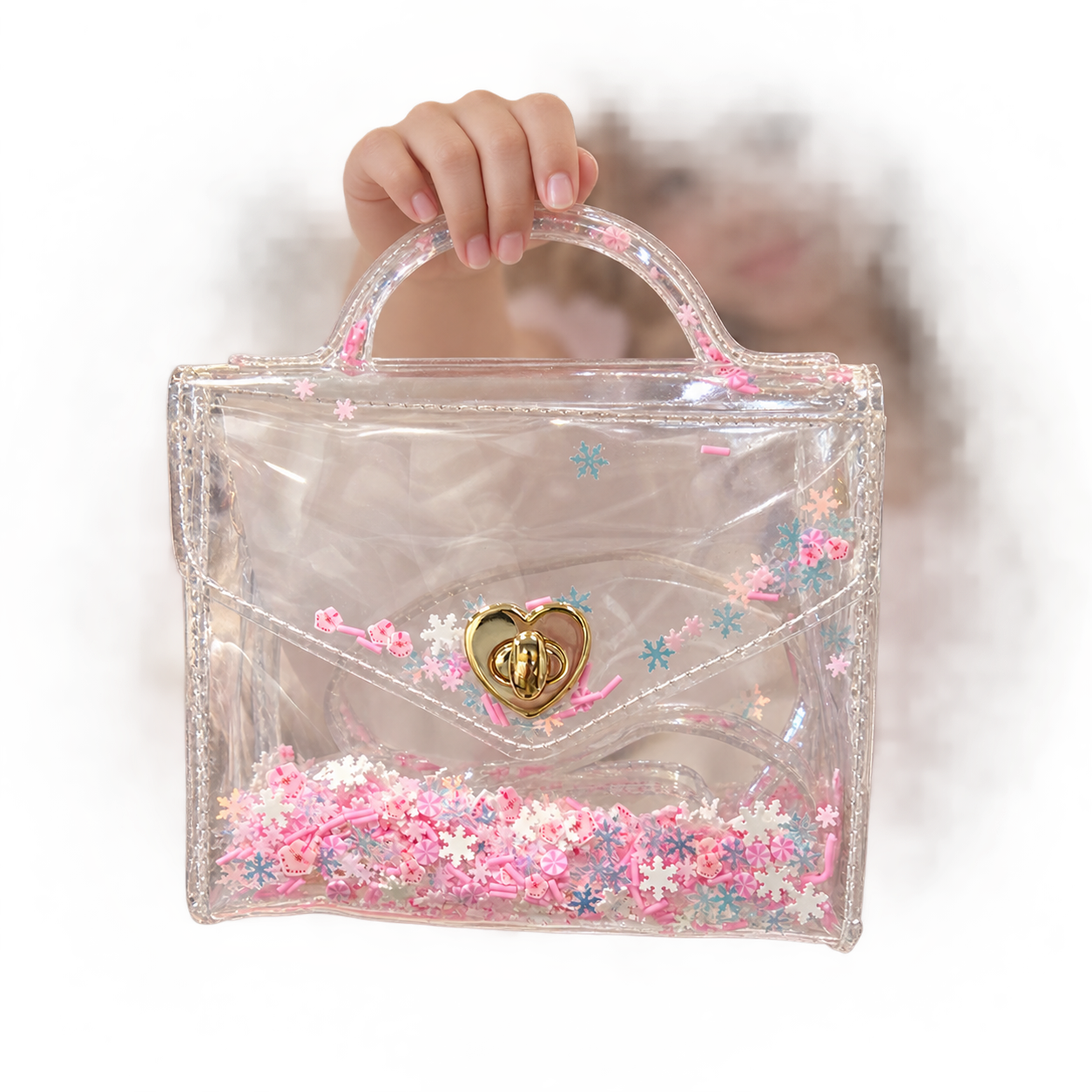 The Gussie Bag with Snowflakes