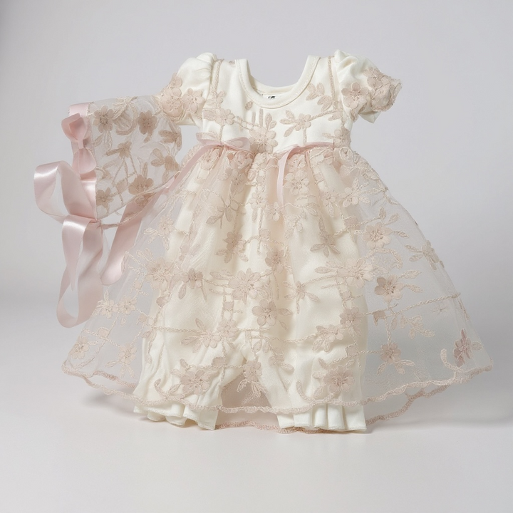 Ivory Lace Romper Dress
