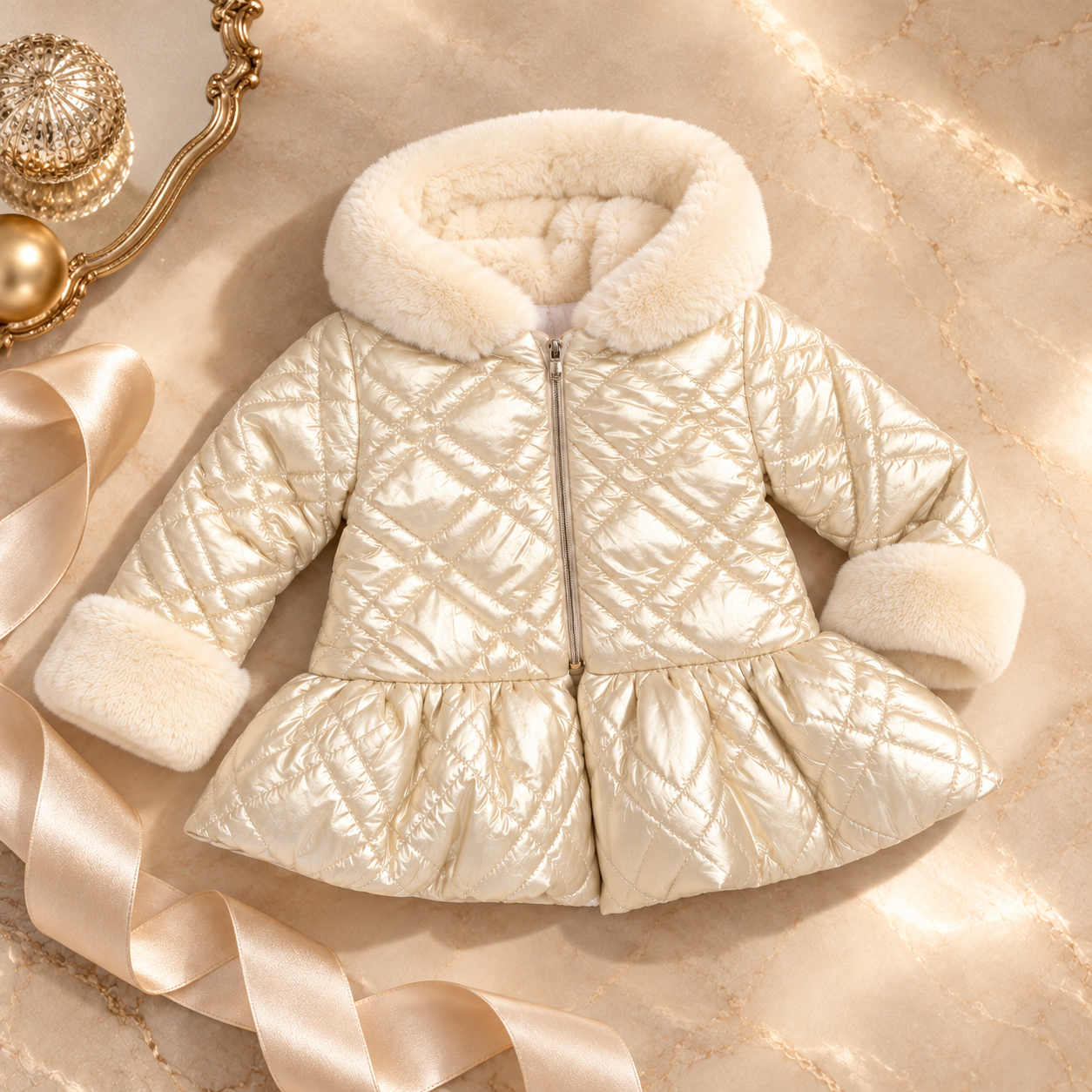 Quilted Peplum Jacket