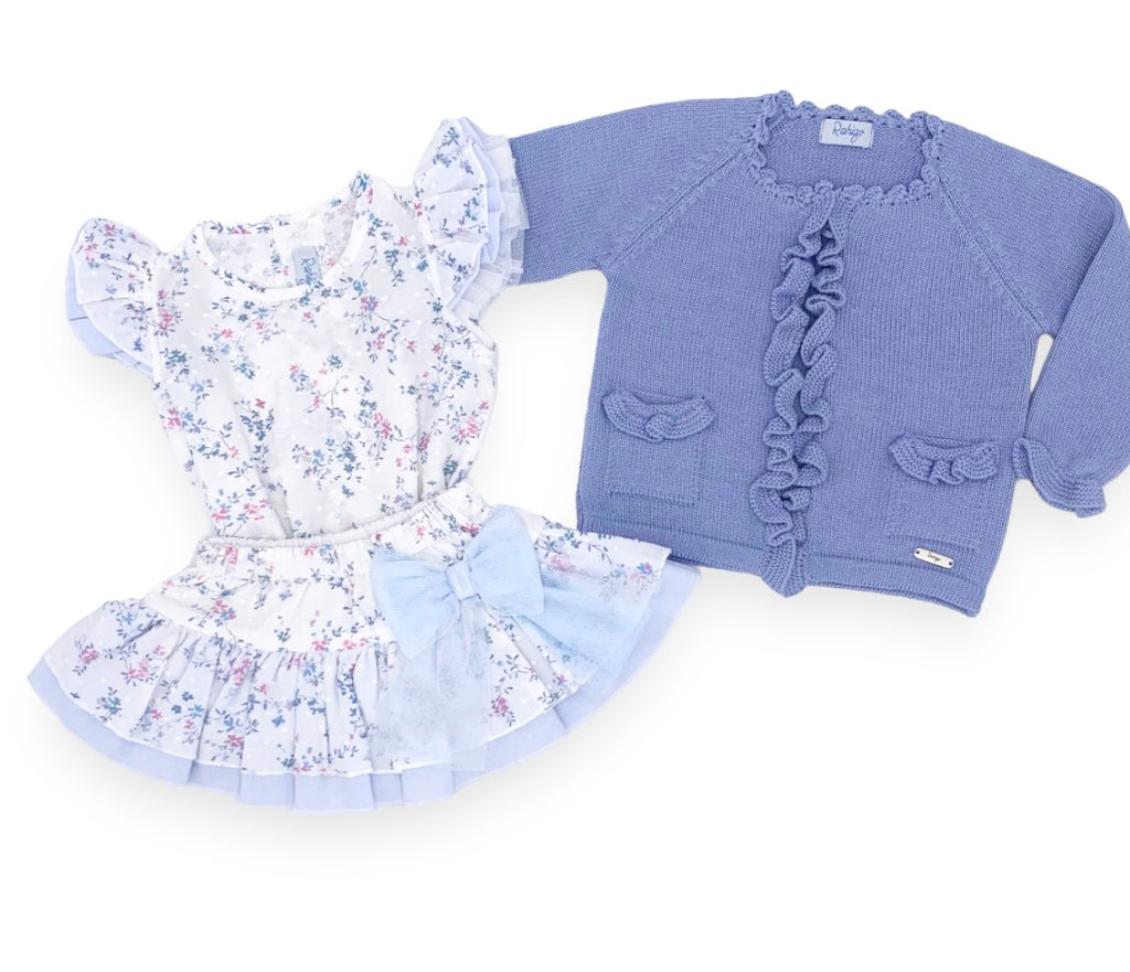 Floral Bloomer and Cardigan Set