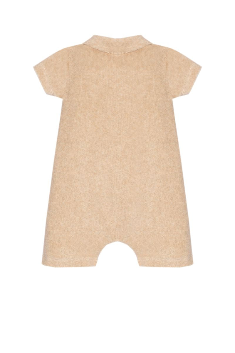 Beige Knit Romper