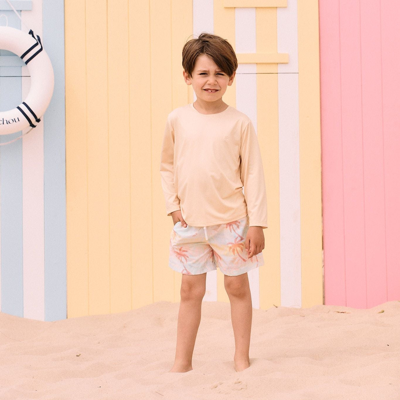 Tropical Print Swim Shorts