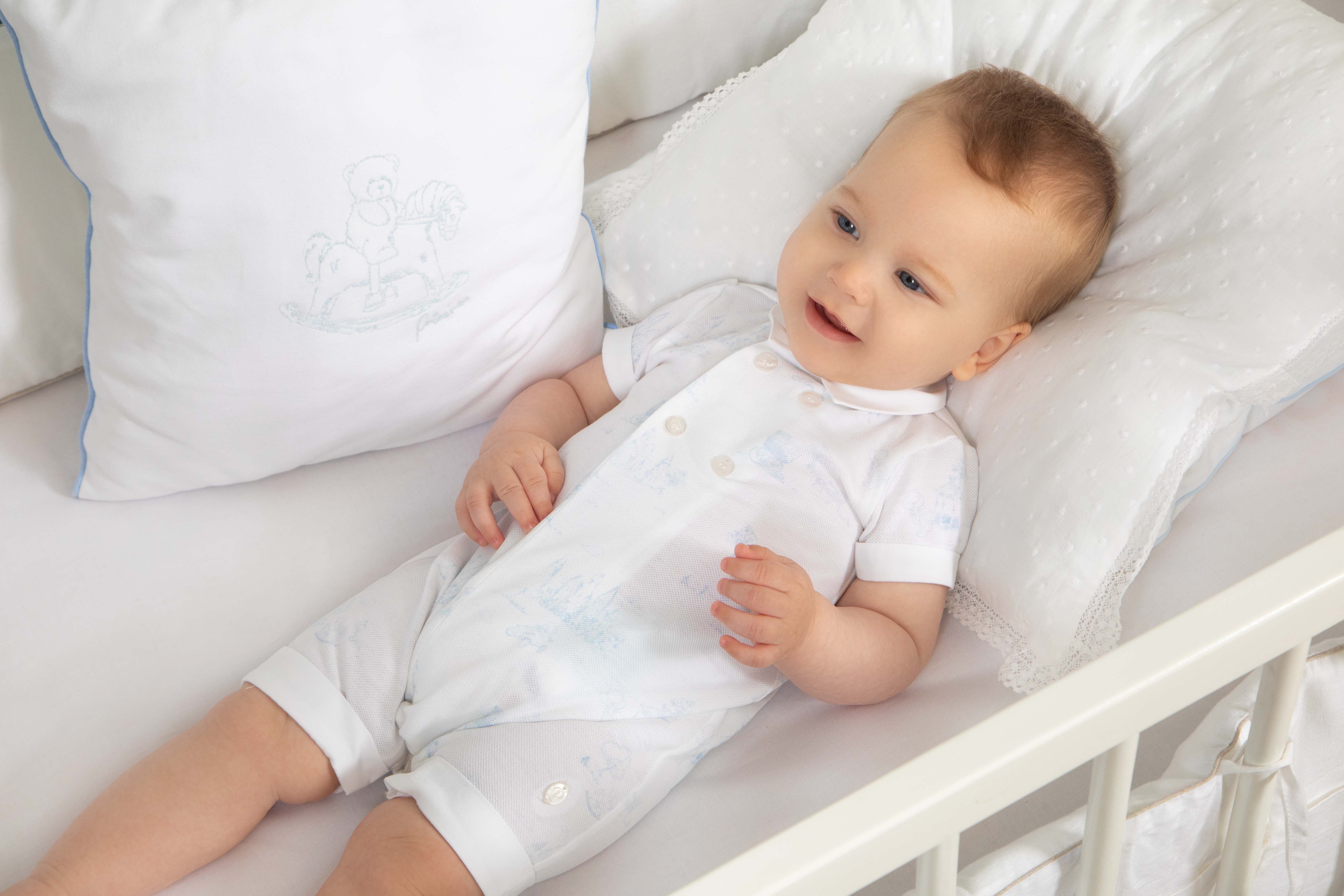 Blue Toile De Jouy Romper