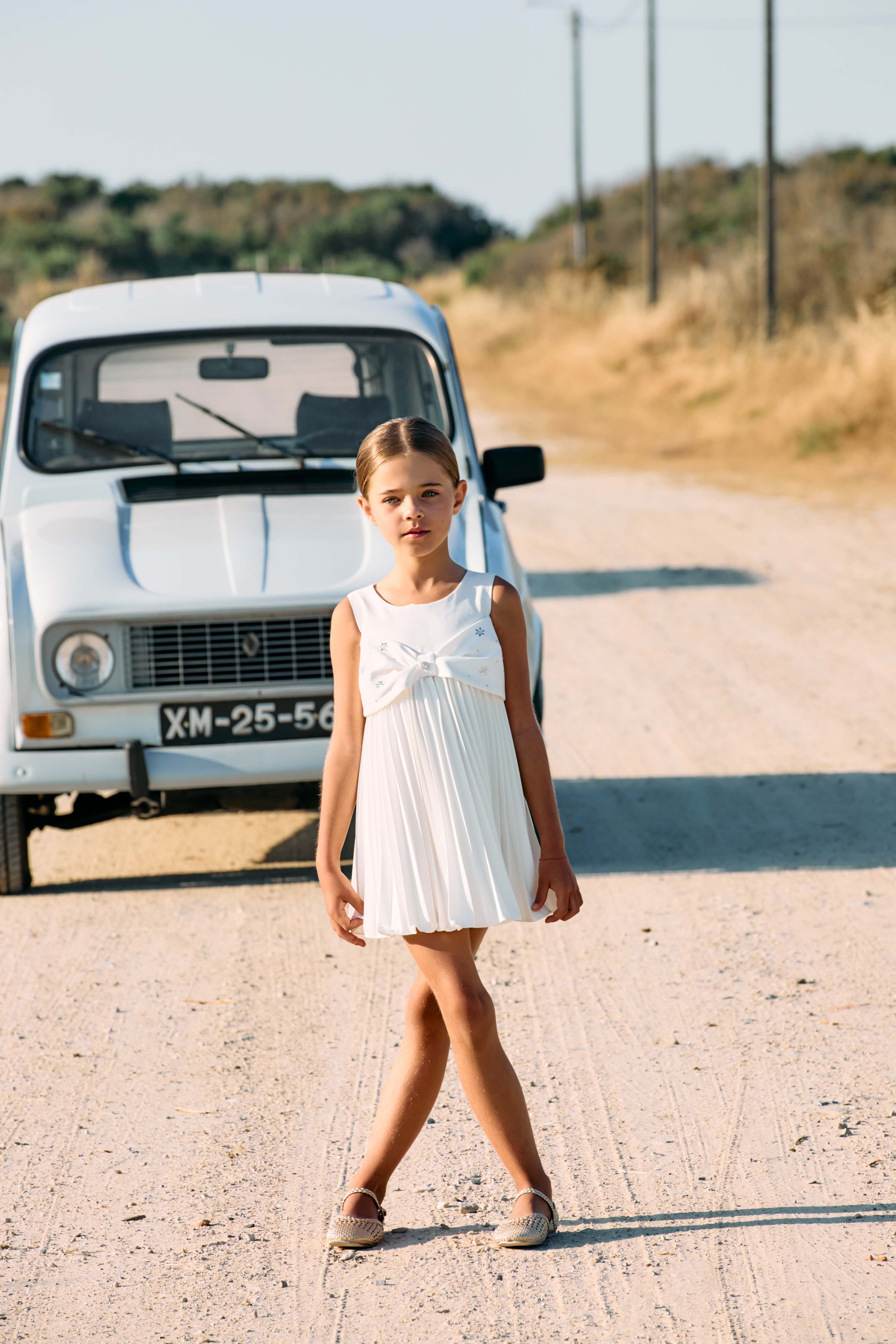 White Bow Dress