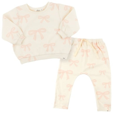 Big Bows Pink Brooklyn Jogger Set