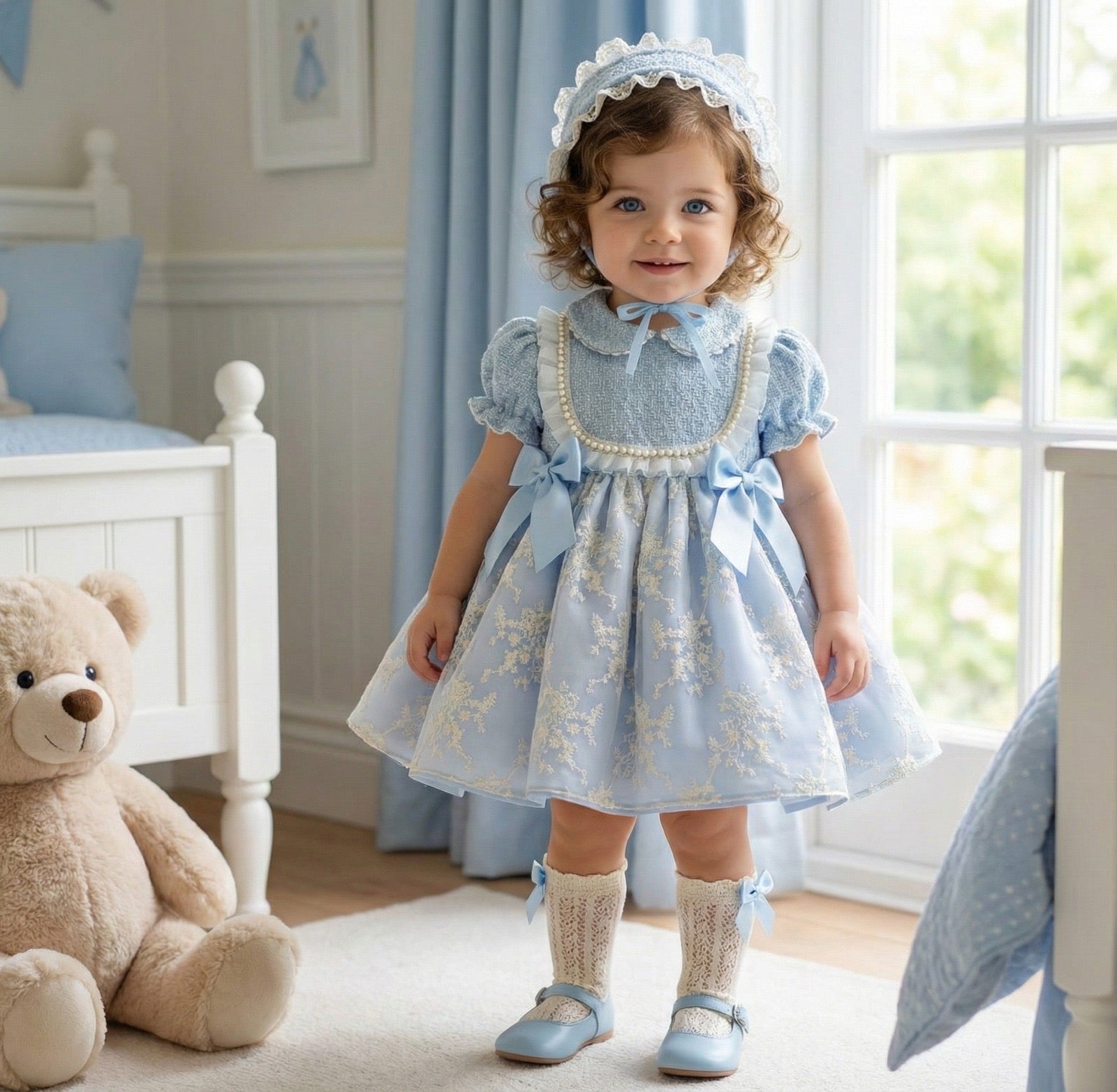 Blue Tweed Chanel Dress