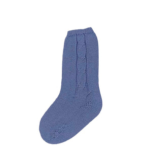 Sky Blue Knit Sock