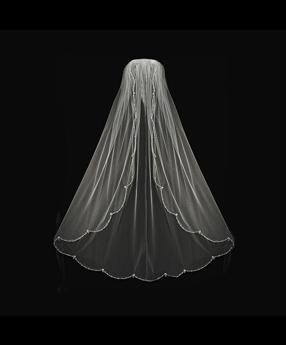 Scallop Edge Veil