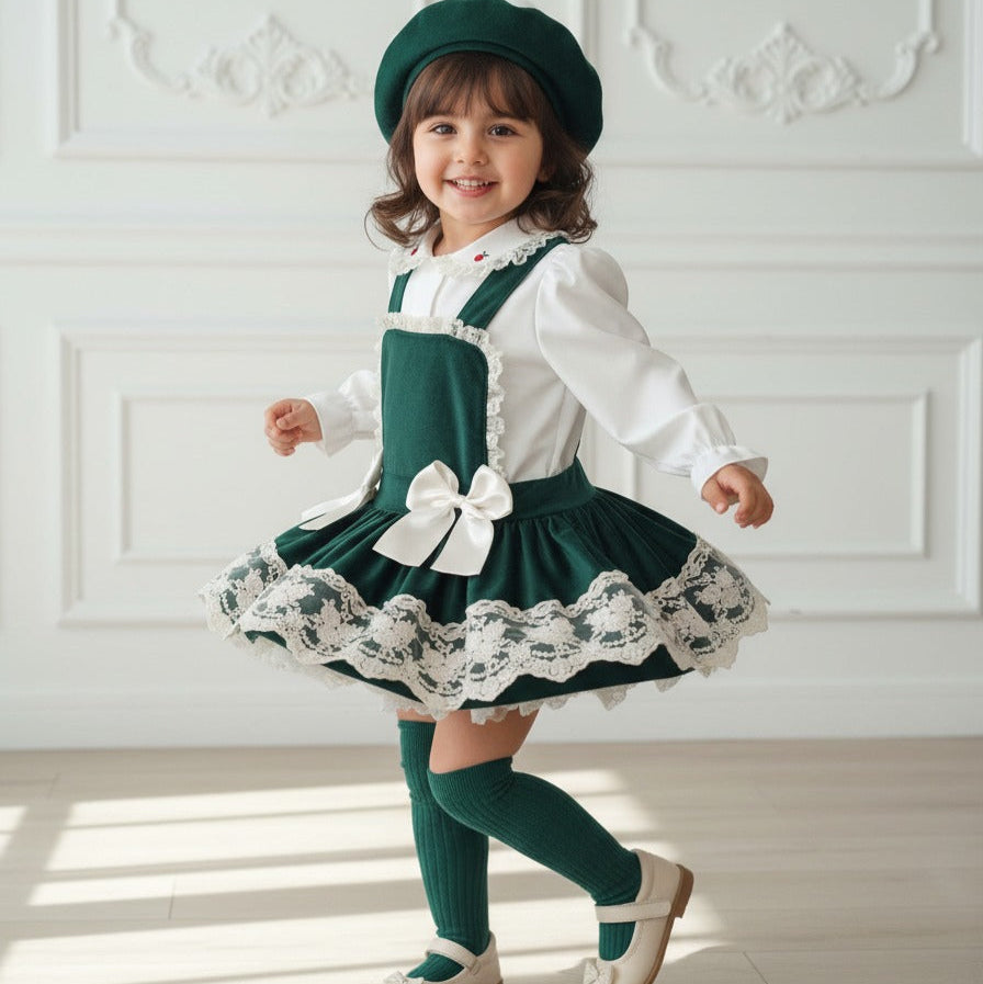 Green Velvet Jumper Set