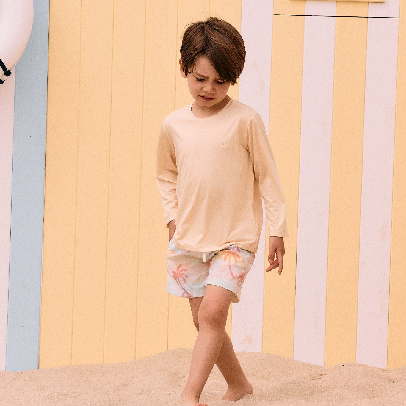 Tropical Print Swim Shorts