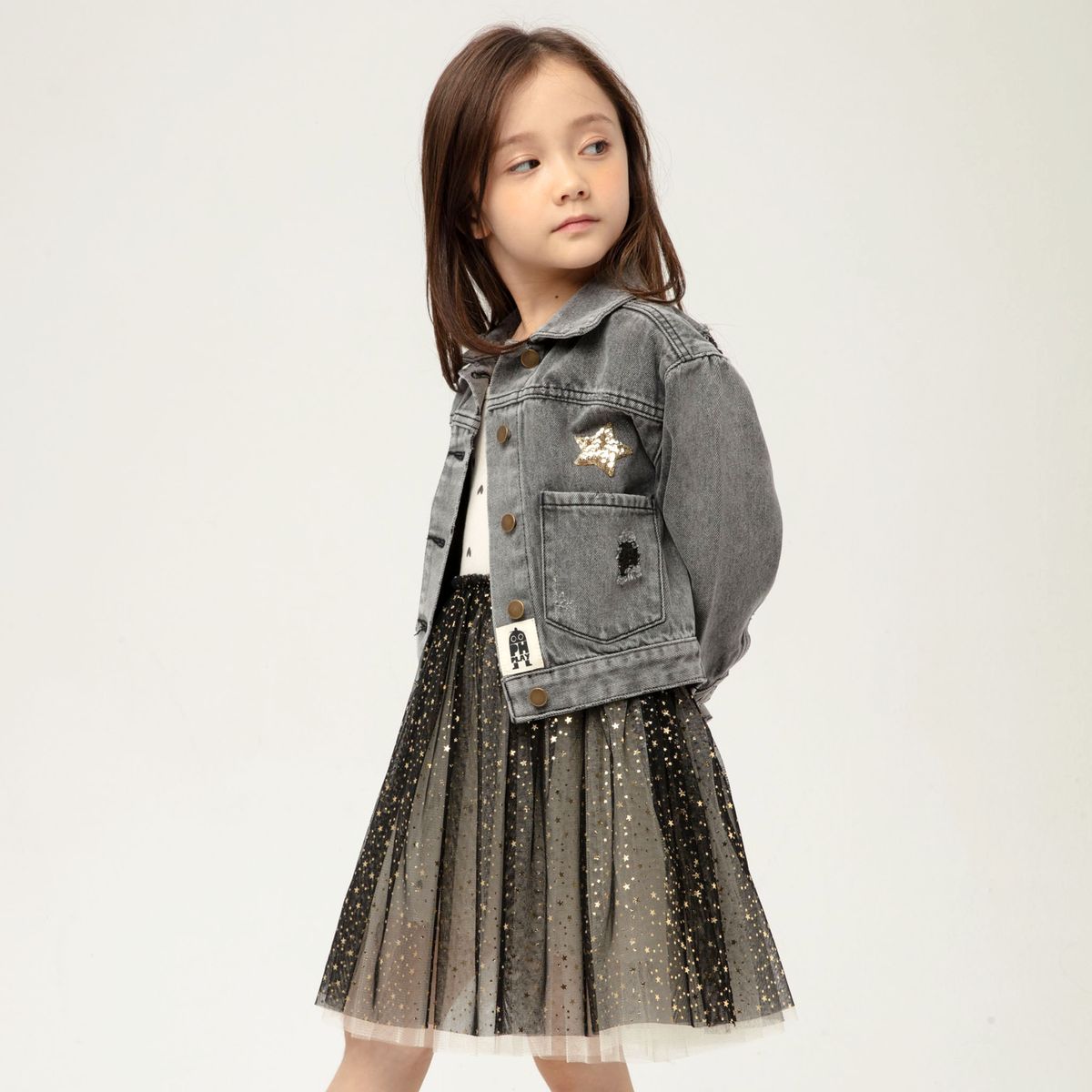 Patched Denim Jacket