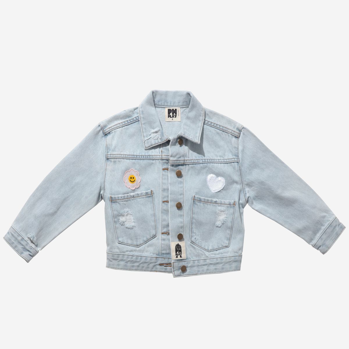 Daisy Patched Denim Jacket