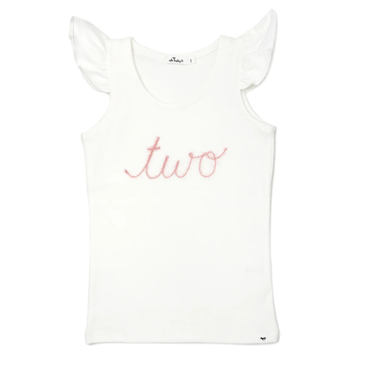 Flutter Sleeve Second Birthday Tank