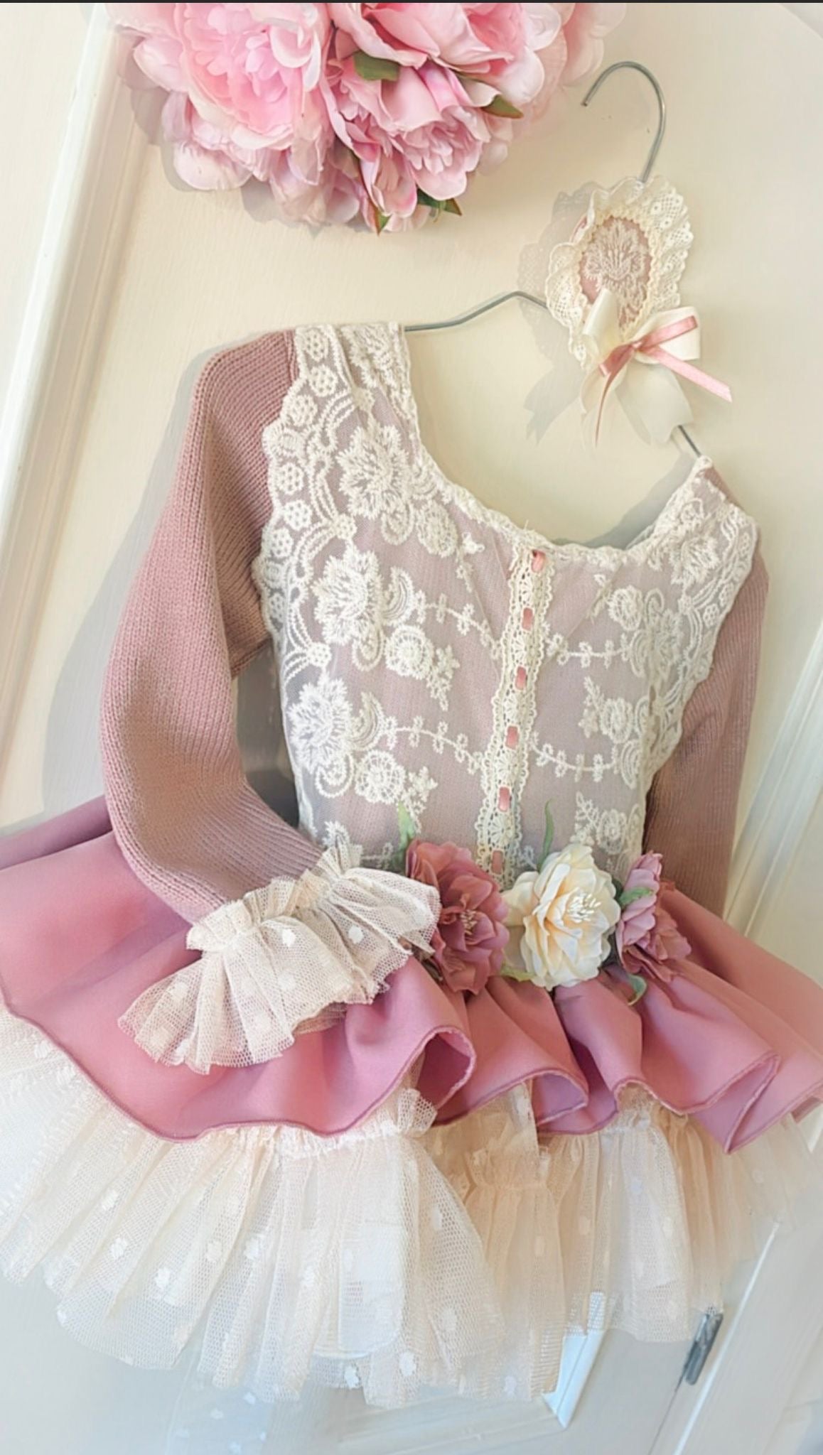 Francesca Mauve Lace Dress