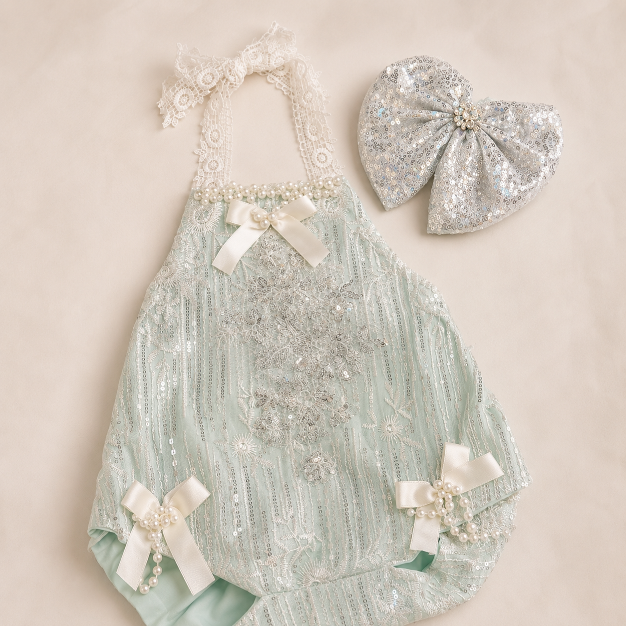 Dusty Blue Romper