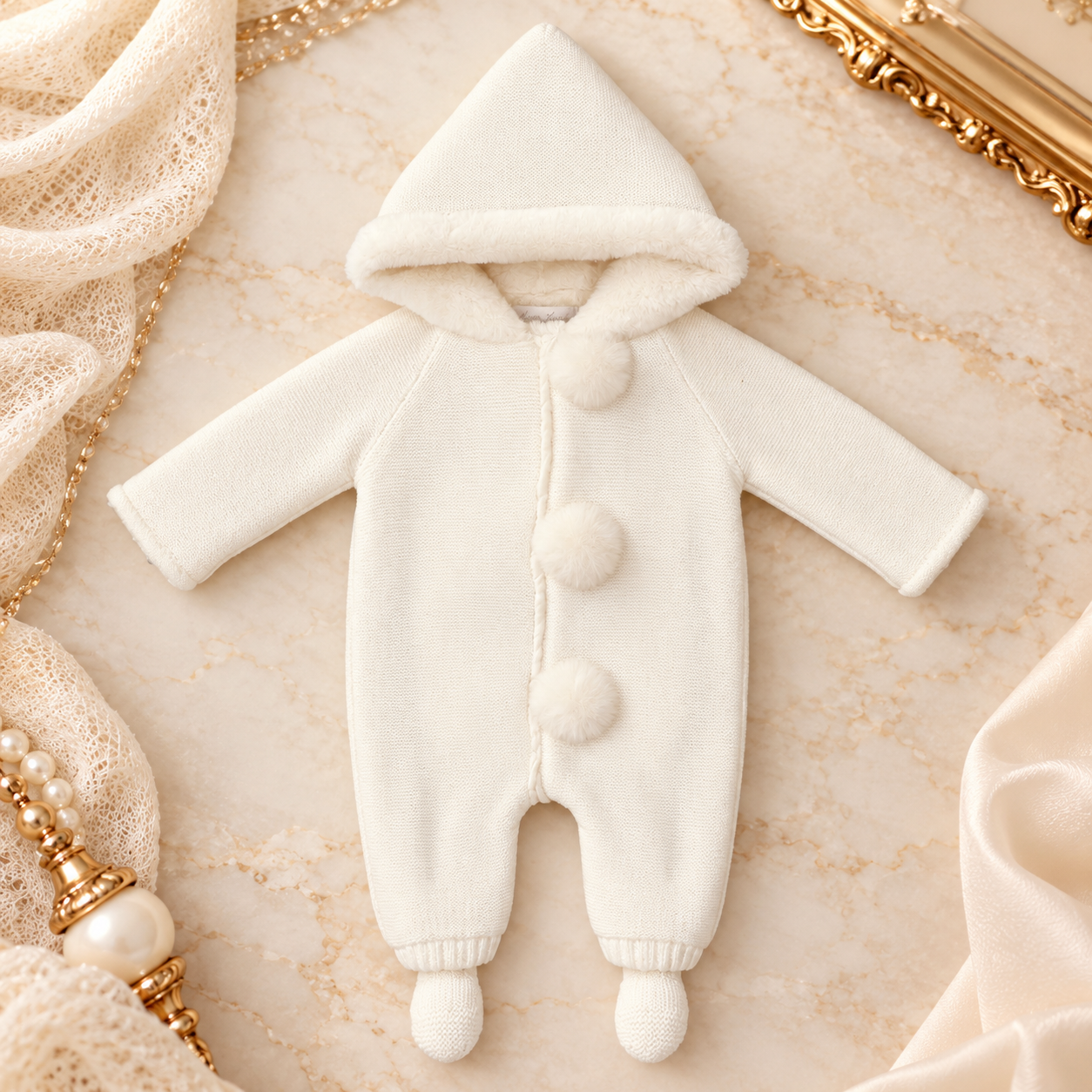 Winter White Pramsuit
