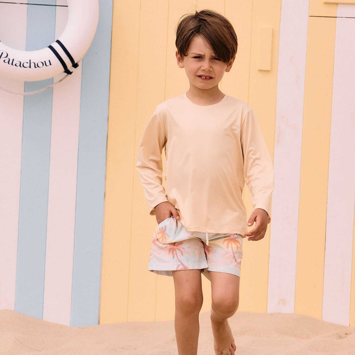 Tropical Print Swim Shorts