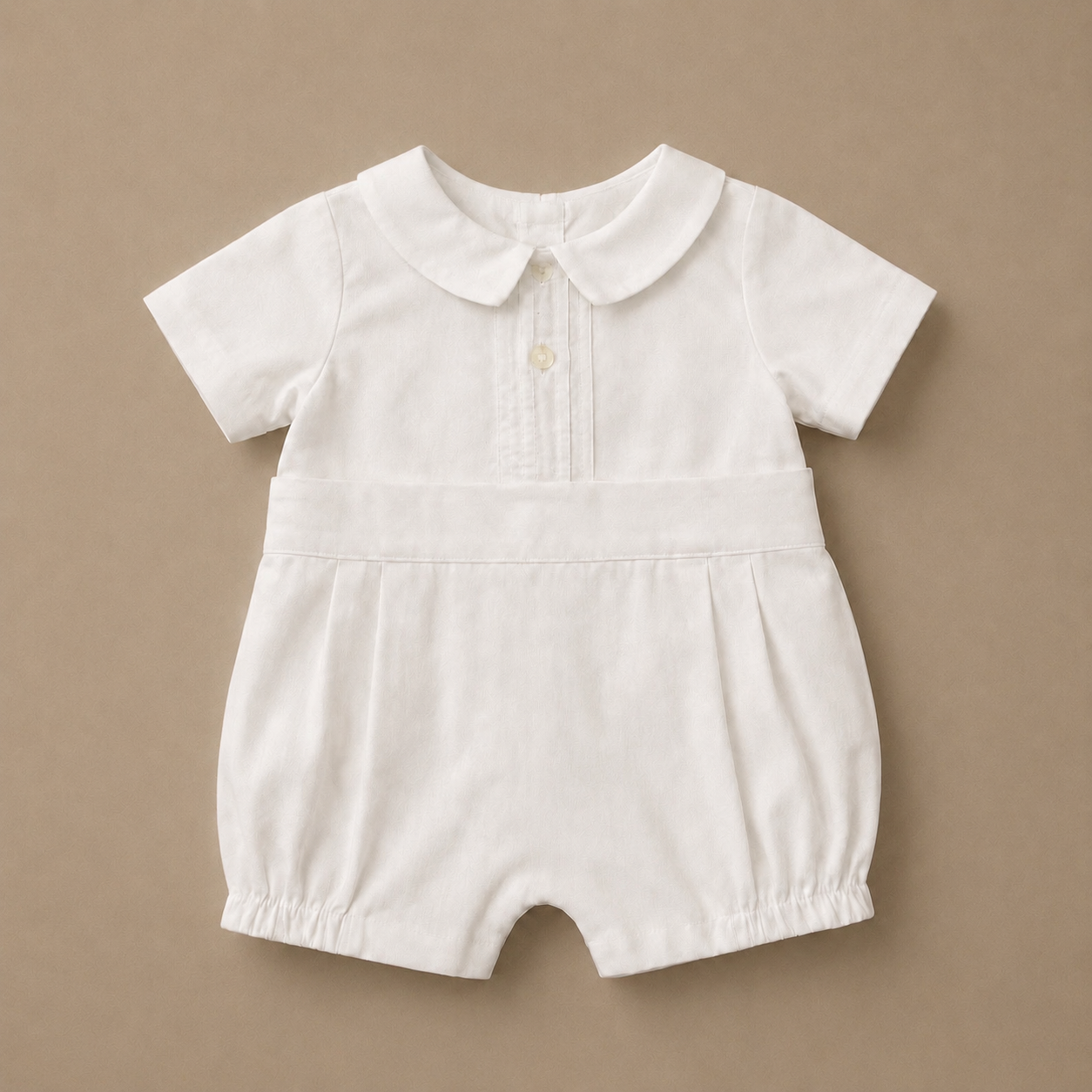 White Knit Romper