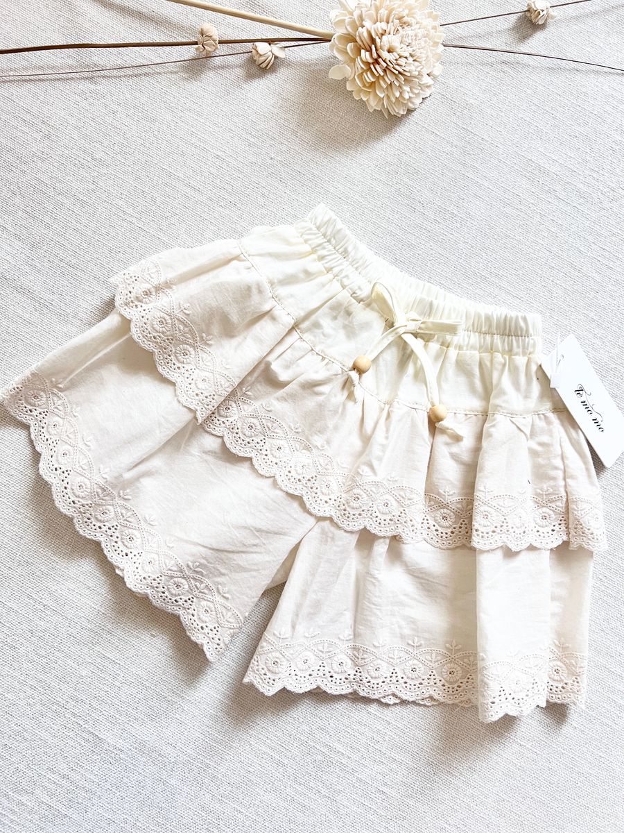 Eyelet Scallop Short