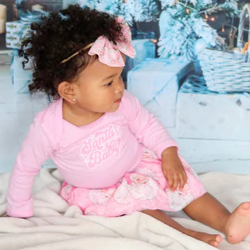 Retro Santa Tulle Bow Headband