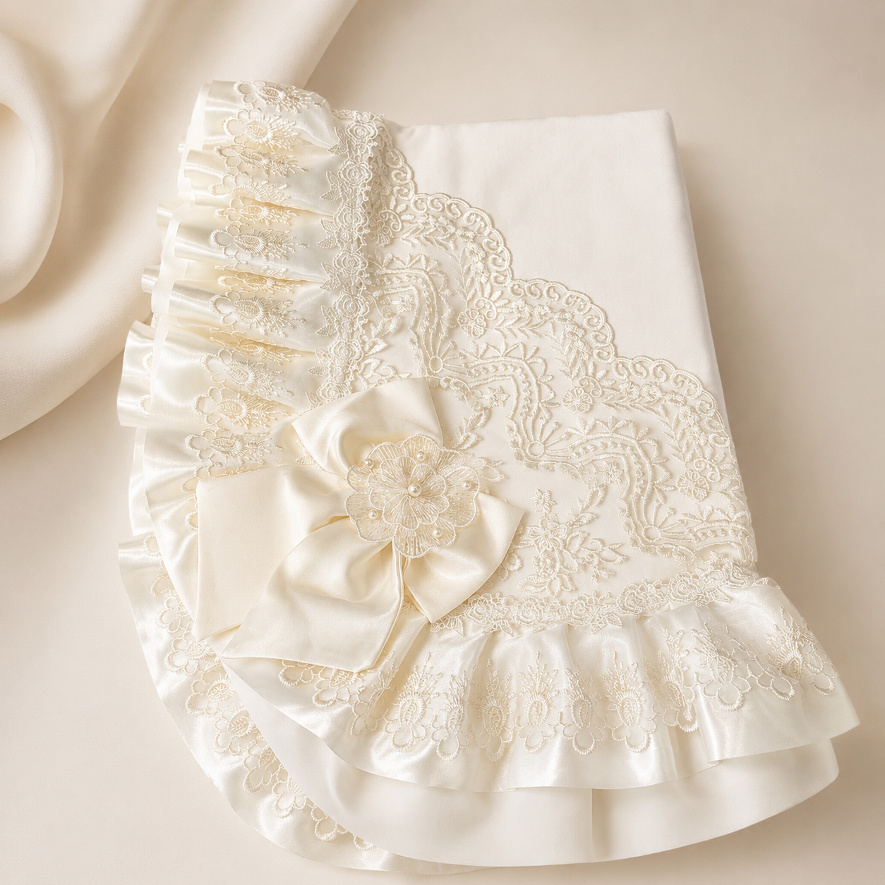 Bella Ivory Lacey Set