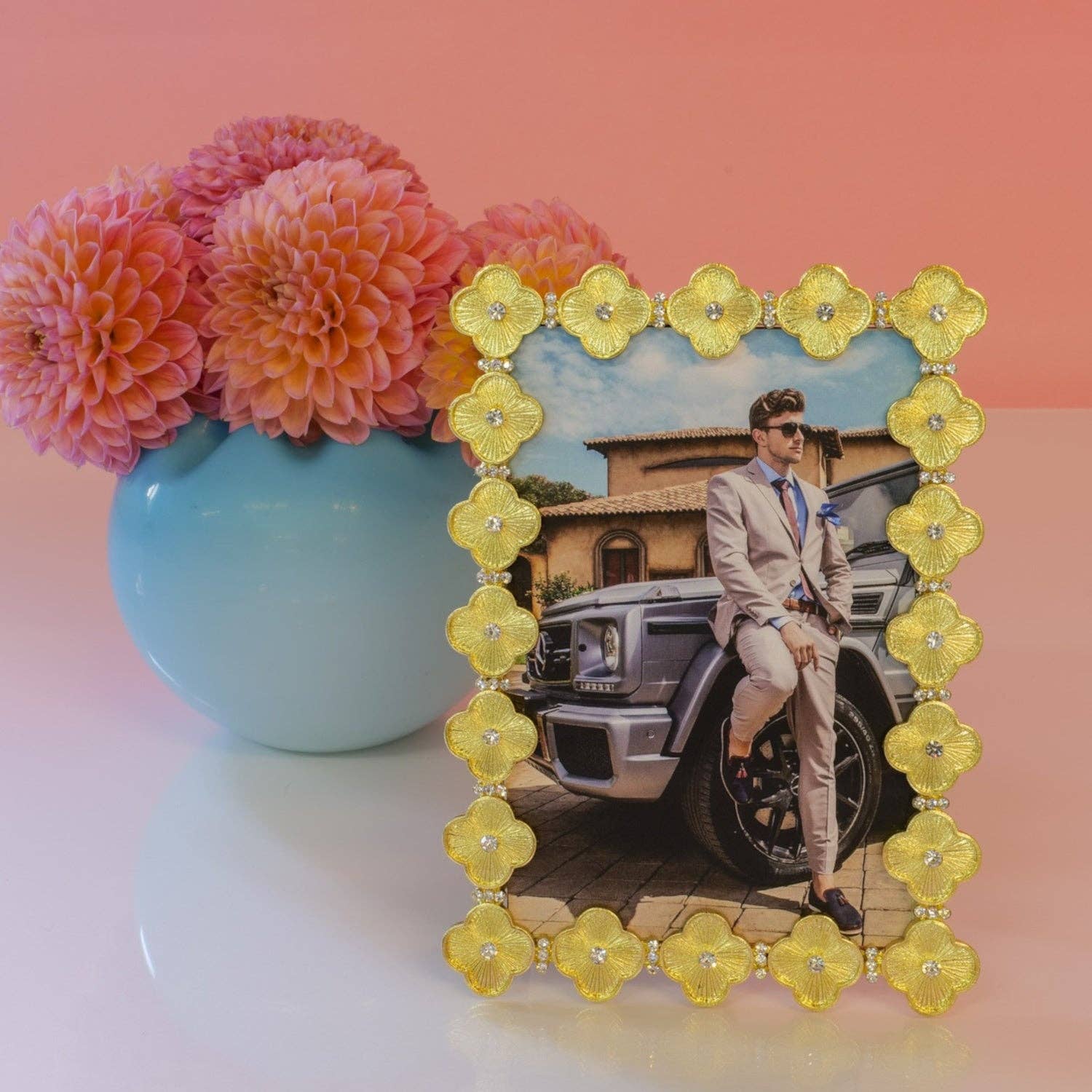 Clover Frame: Silver