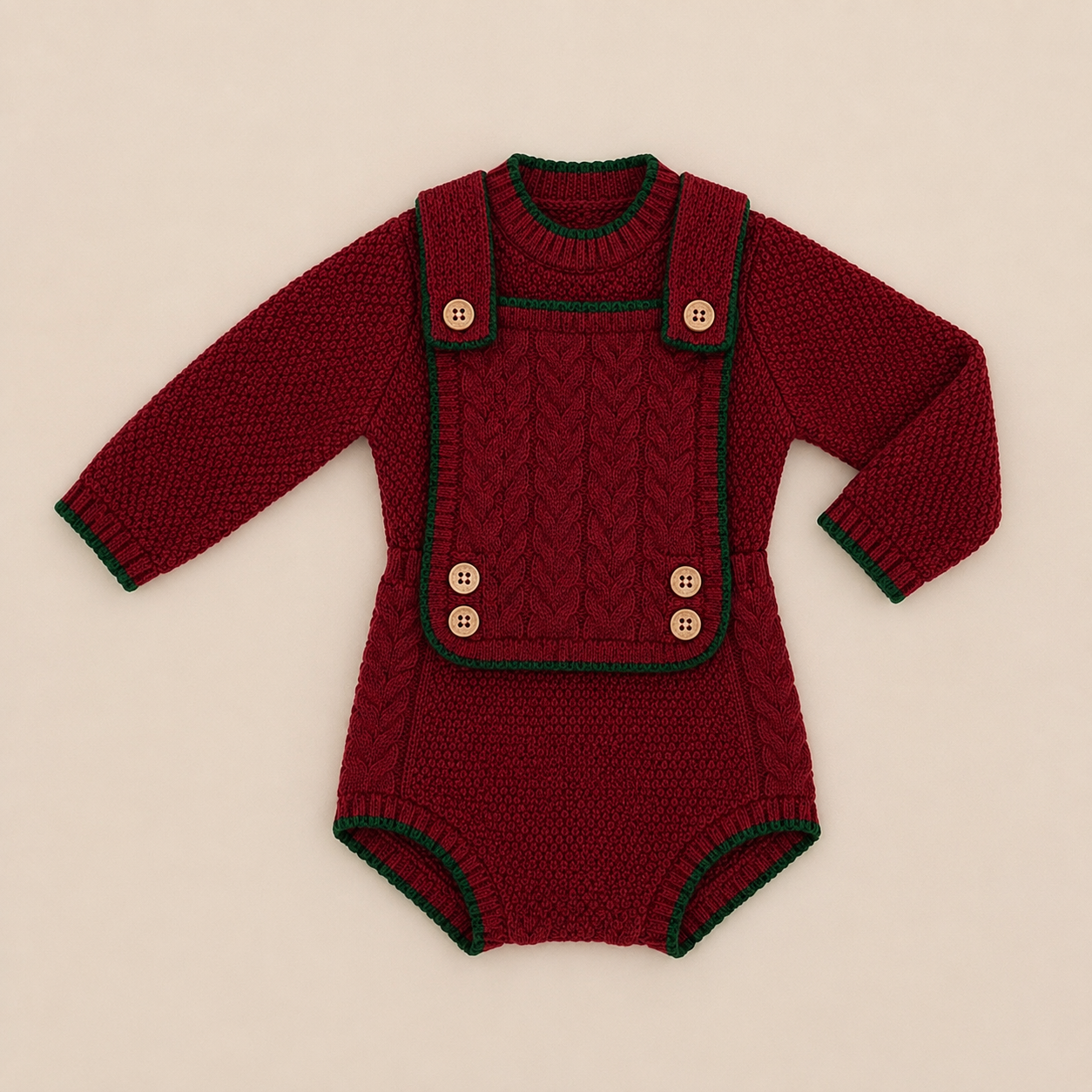 Dark Red Luxury Boys Set