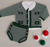 Bottle Green Boy's Bloomer Set