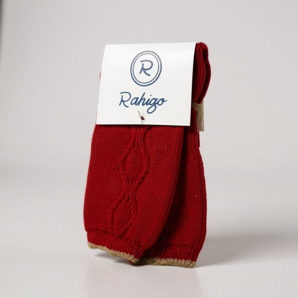 Red Knit Boy's Socks