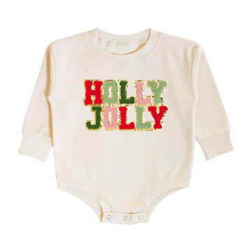 Holly Jolly Patch Christmas Onesie