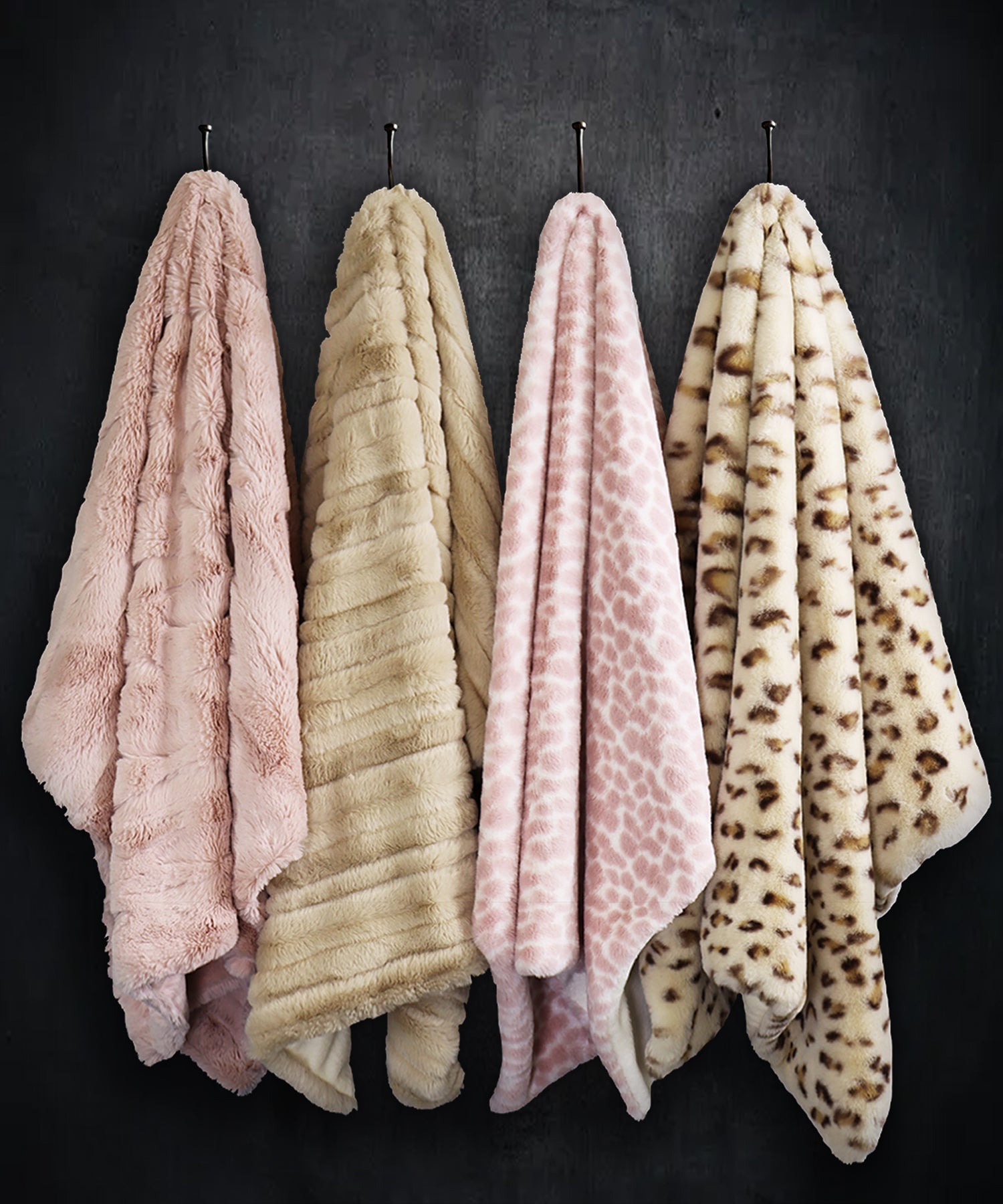 Cream Leopard Plush Blanket