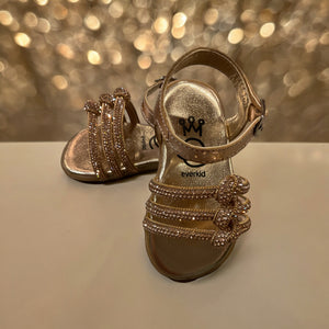 Baby Gold Crystal Sandals