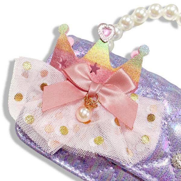 Crown Applique Quilted Purse