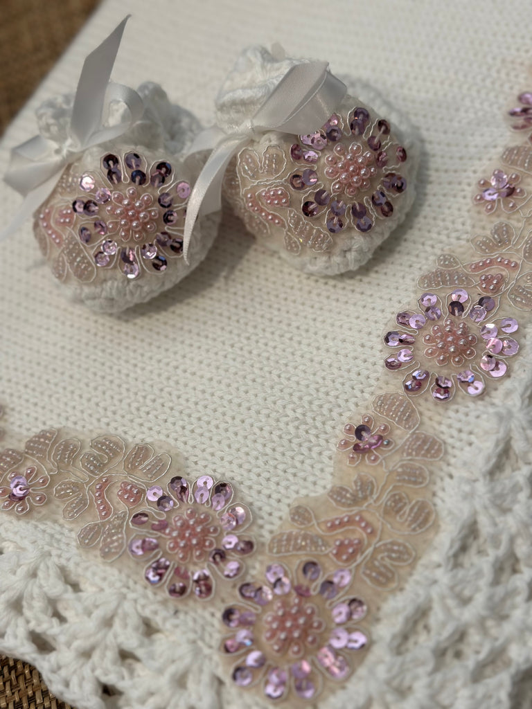 Lavendar Stone Crochet Accessories