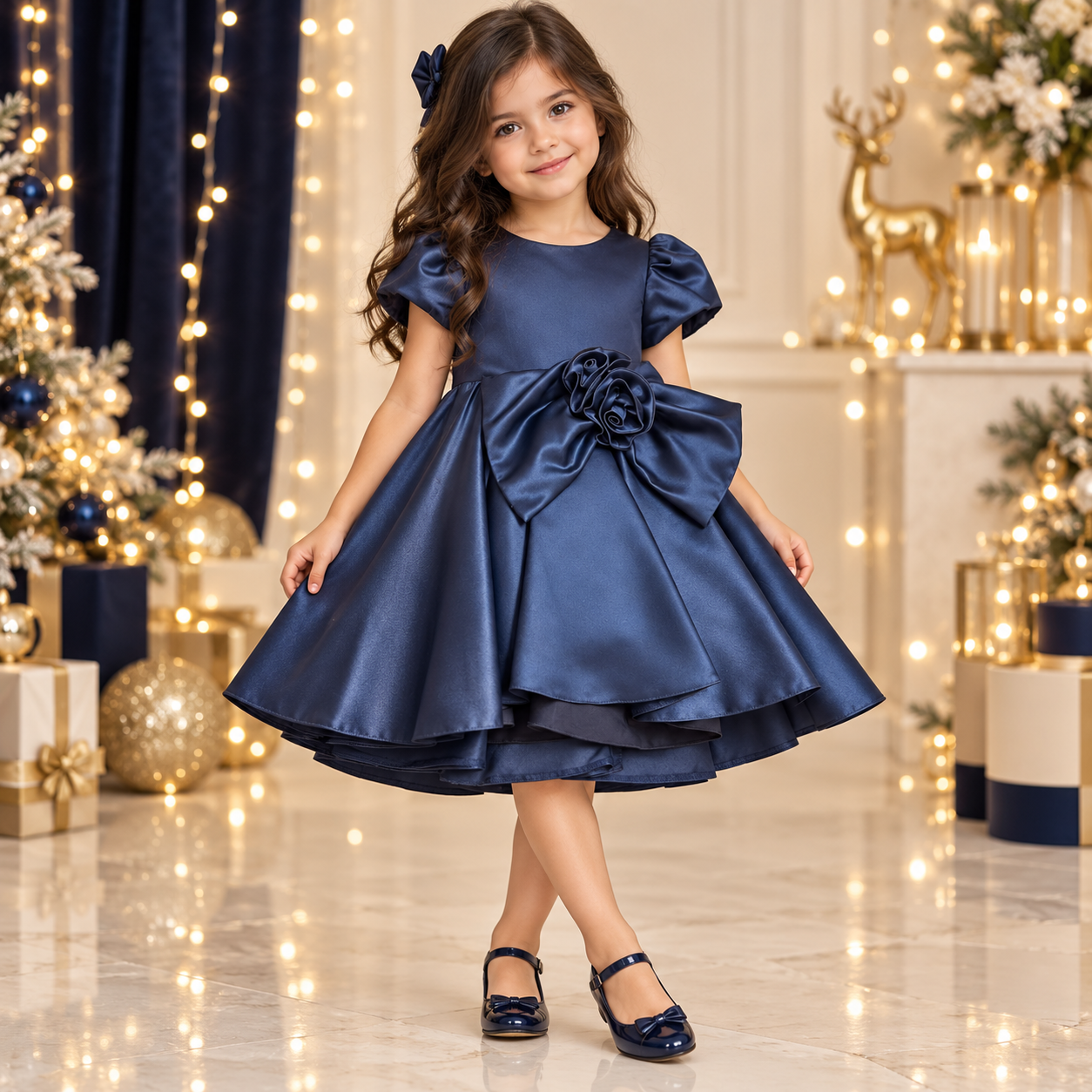 Navy Girl's Dress