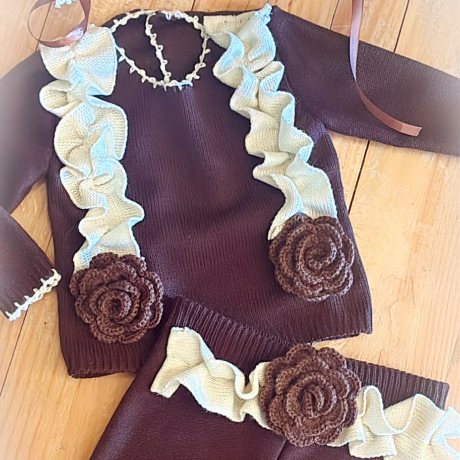 Chocolate Brown Sweater Set