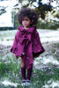 Burgundy Bow Coat