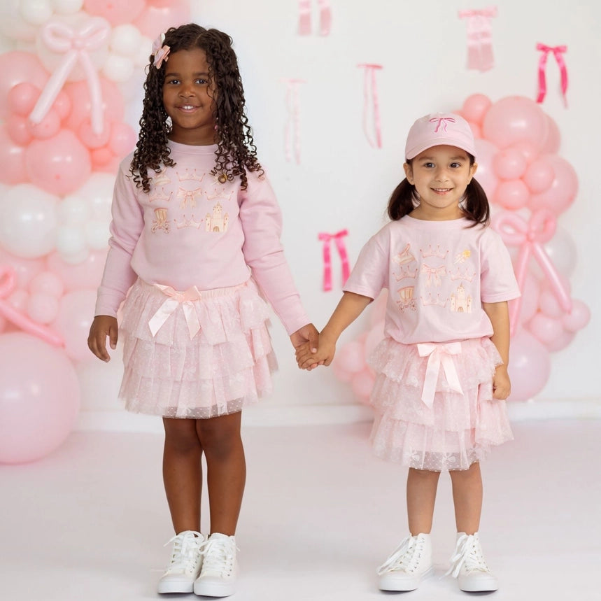 Bow Lace Tiered Tutu Skirt