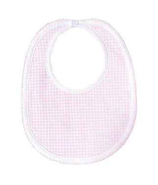 Pink & White Checker Bib