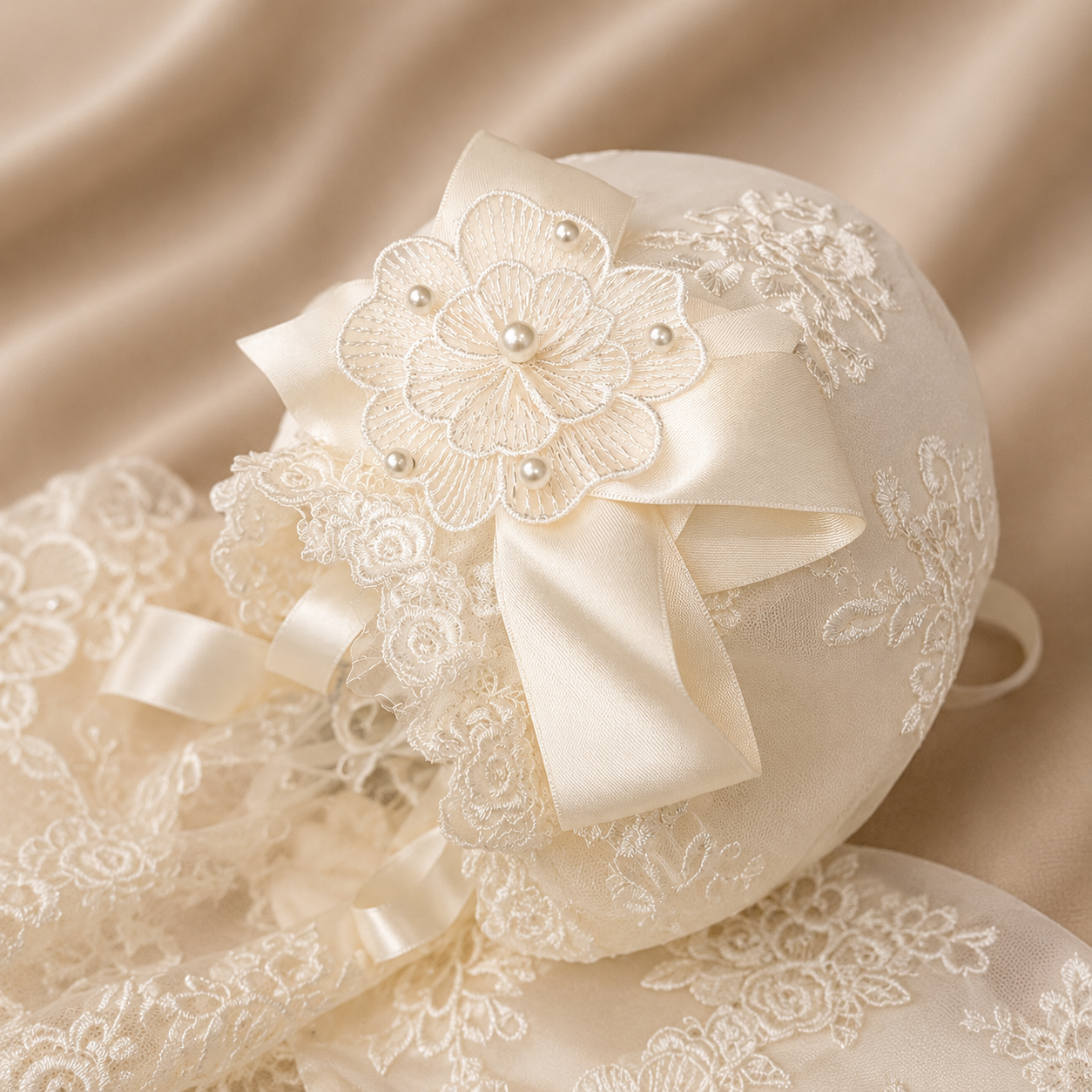 Bella Ivory Lacey Set