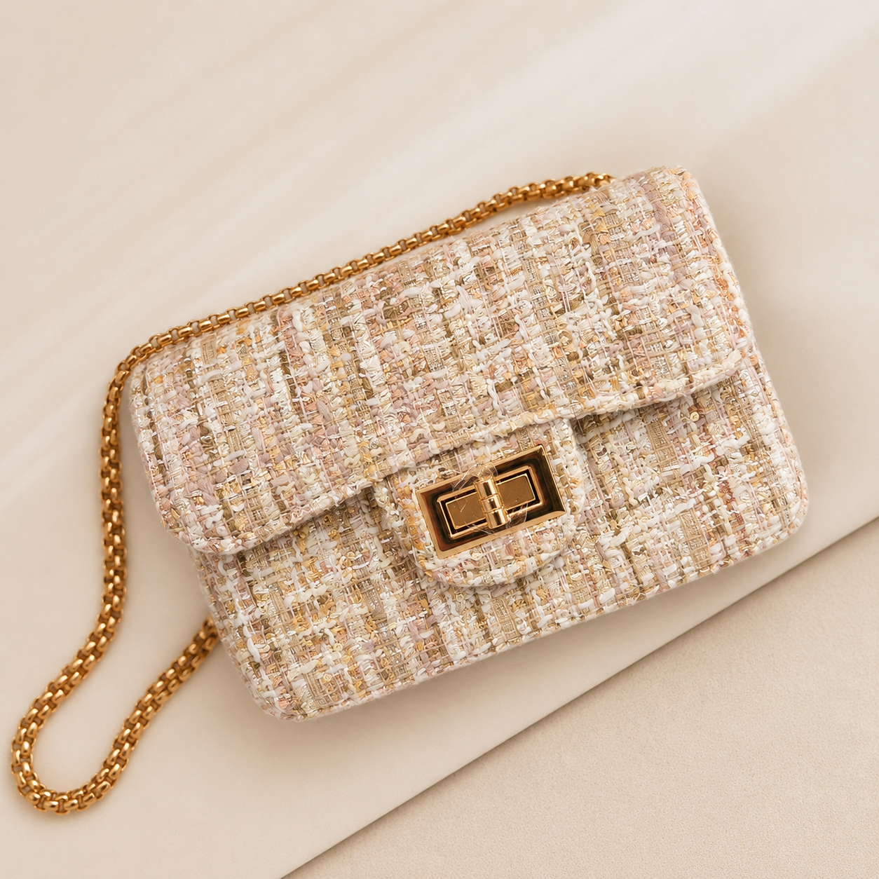 Tweed Junior Pastel Purse