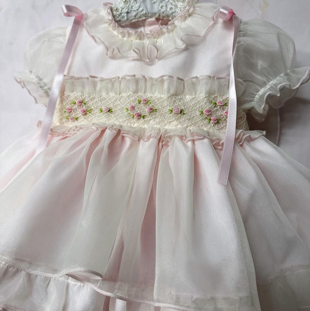 Organza Pink Ruffle Dress